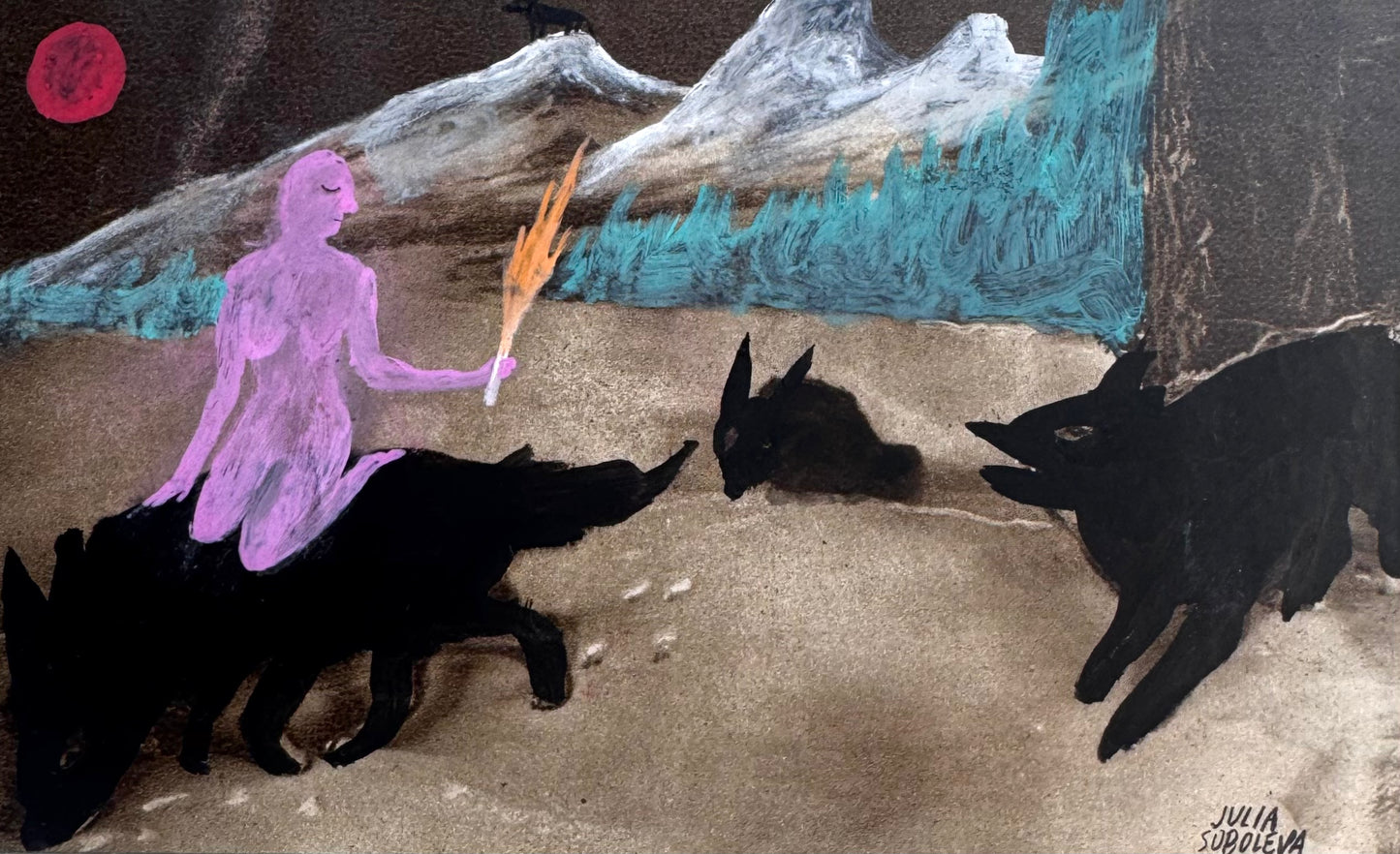 The one who run with the wolves - Original Artwork