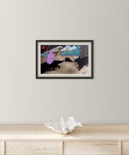 The one who run with the wolves - Original Artwork