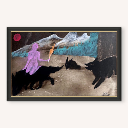 The one who run with the wolves - Original Artwork